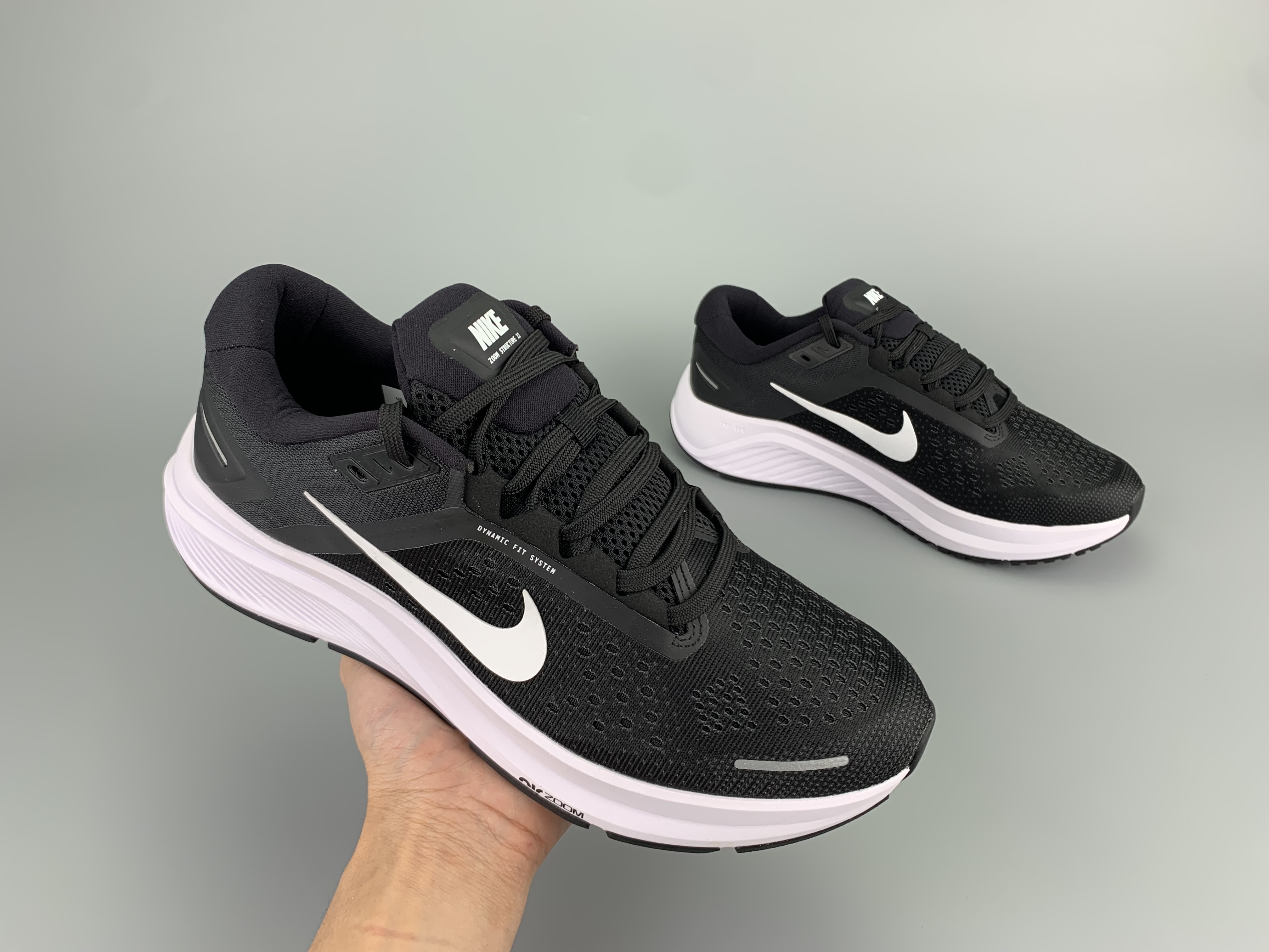 2020 Men Nike Zoom Structure 23 Grey White Running Shoes